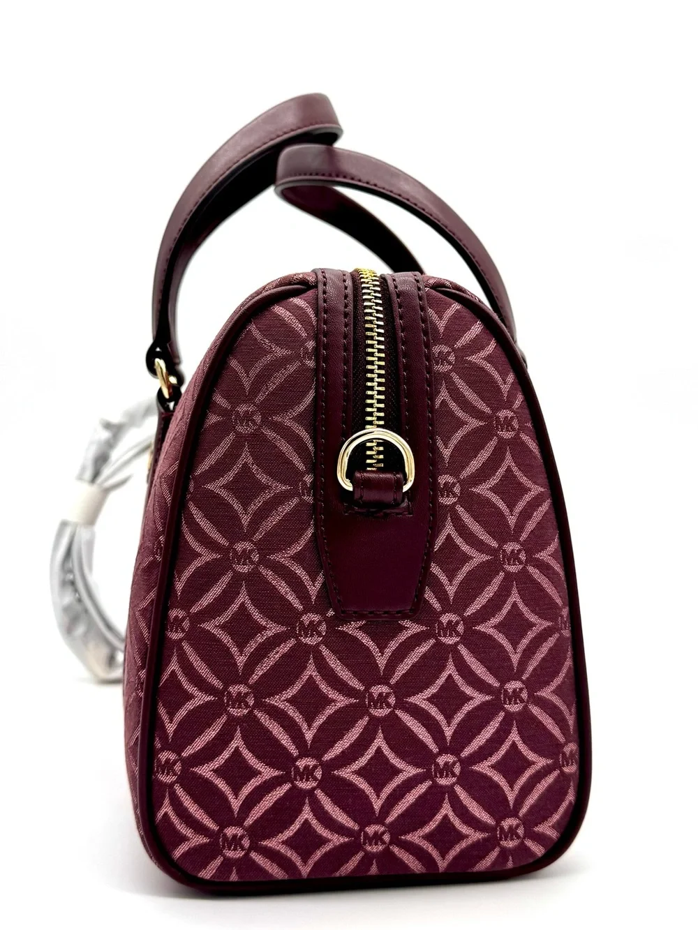 Michael Kors Medium Travel Duffle Satchel Bag Ox Blood Multi